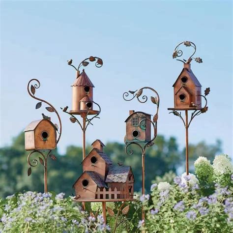 metal roof bird house|decorative metal bird houses.